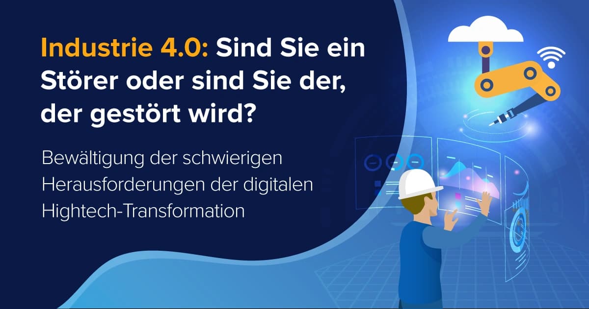 Featurebild der High-Tech-Industrie für digitale Transformation