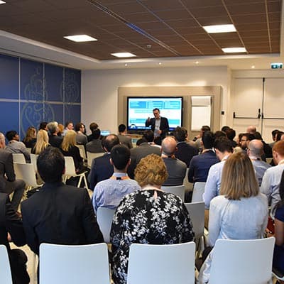 Udo leading a meeting