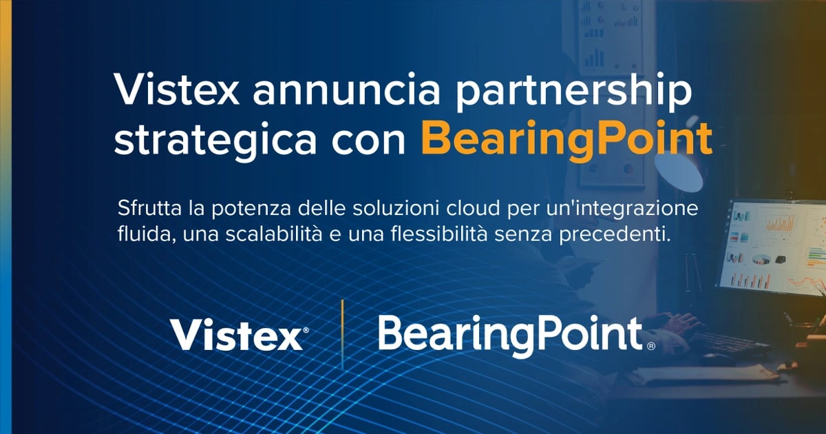 Comunicato stampa:  Vistex annuncia la sua partnership con BearingPoint