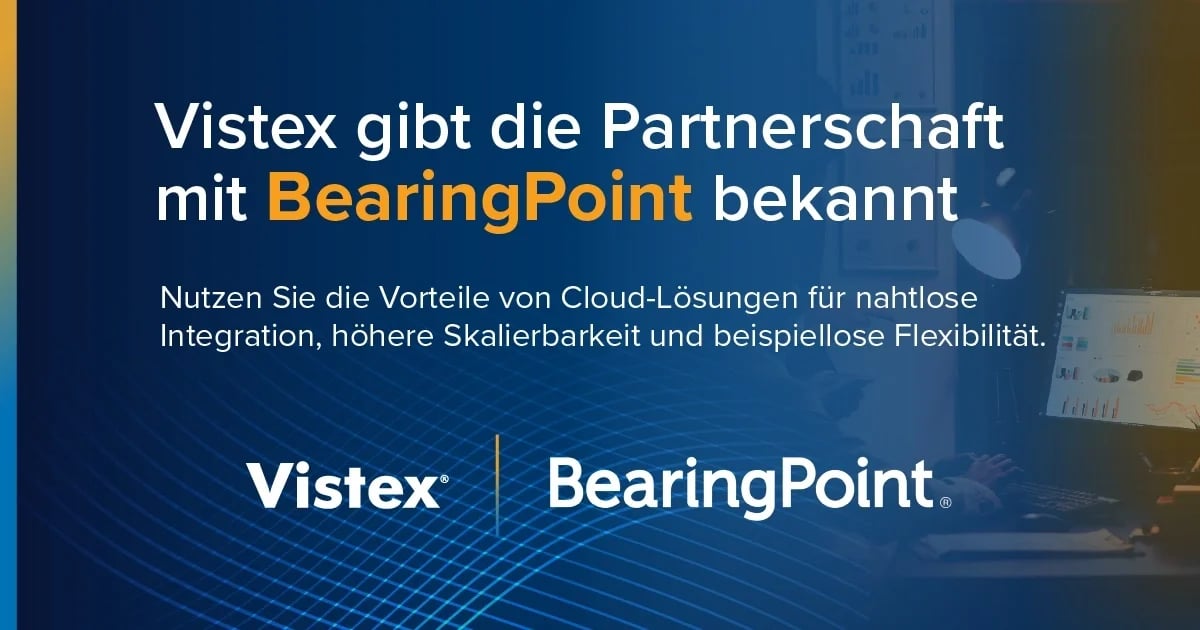  Vistex gibt die Partnerschaft mit BearingPoint bekannt