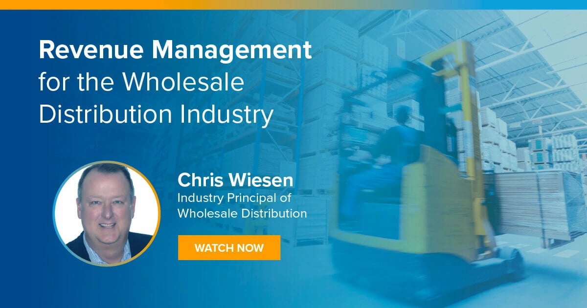 Webinar: On-Demand:  Revenue Management for Wholesale Distribution