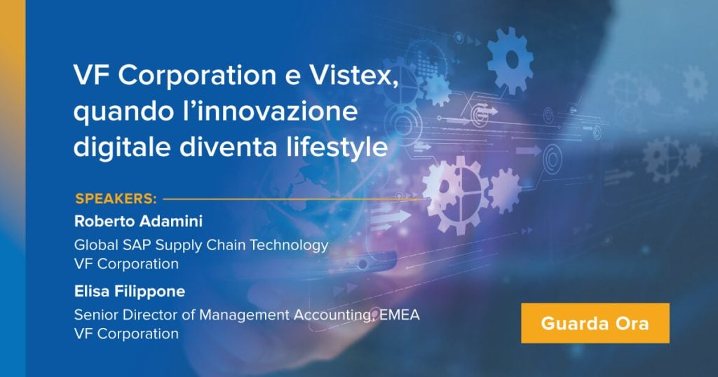 Webinar su richiesta:  VF Corporation e Vistex, quando l’innovazione digitale diventa lifestyle