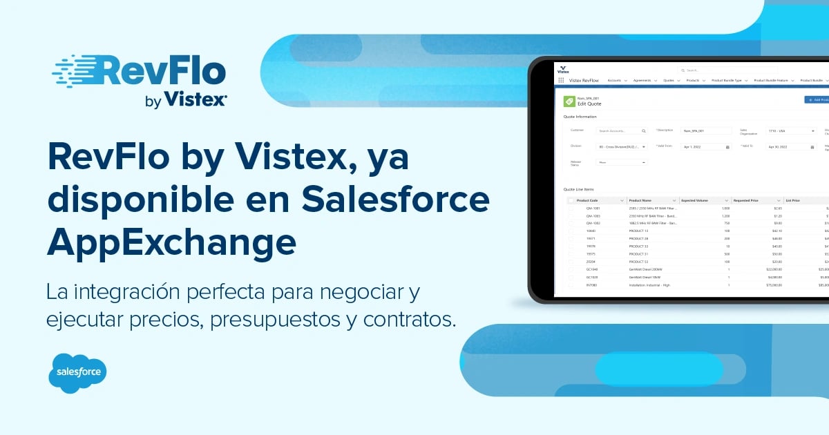  Introducing Vistex RevFlo Now available in the Salesforce AppExchange
