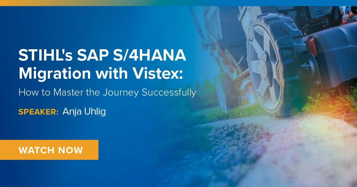 Webinar: On-Demand:  STIHL SAP Migration