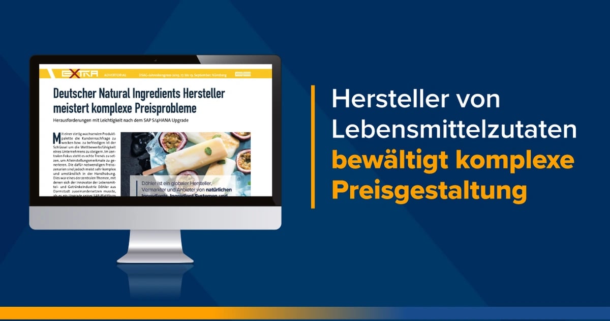 Broschüre:  Hersteller von Lebensmittelzutaten bewältigt komplexe Preisgestaltung