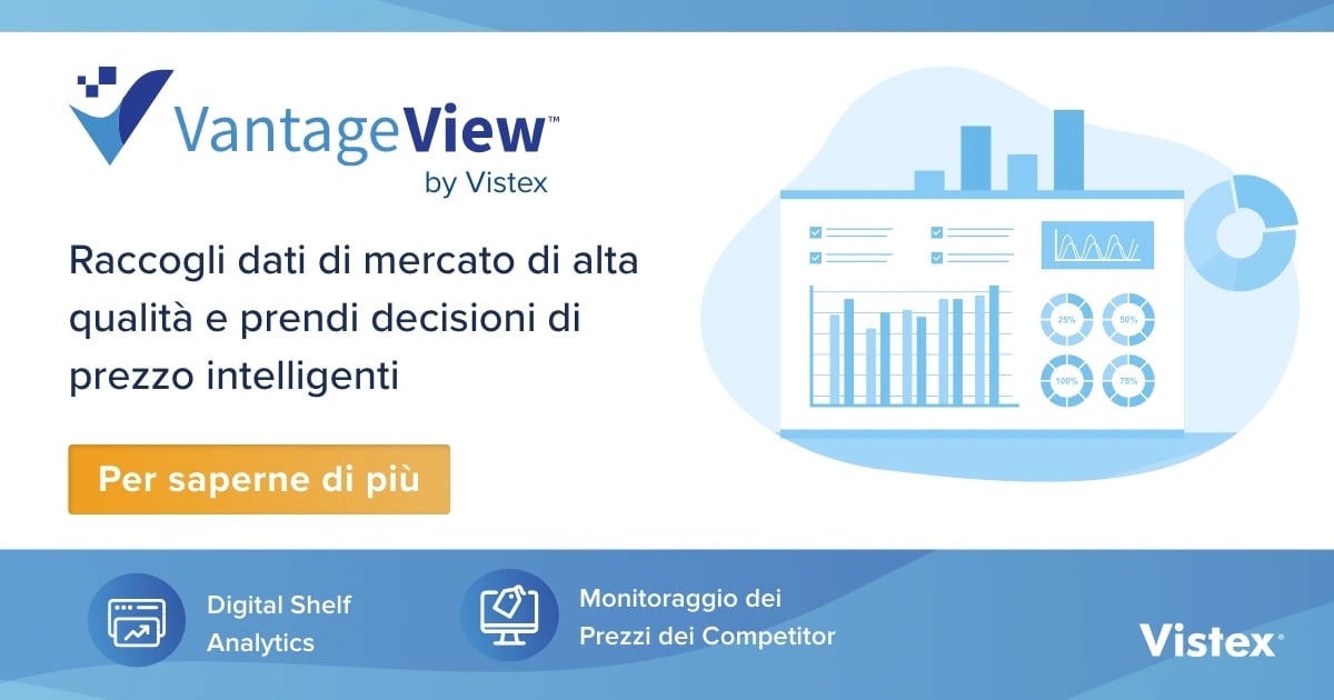 Opuscolo:  VantageView: Dati di Mercato e di Prodotto di alta qualità per raggiungere il successo nel Pricing