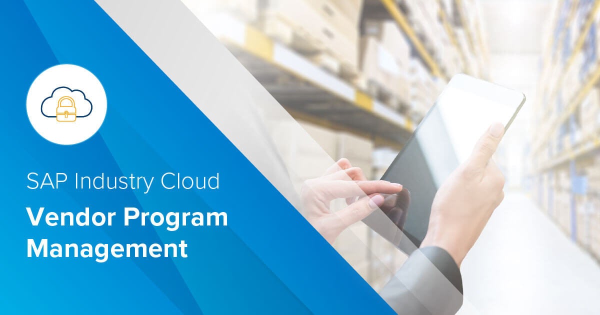 Brochure:  SAP Industry Cloud - Vendor Program Management