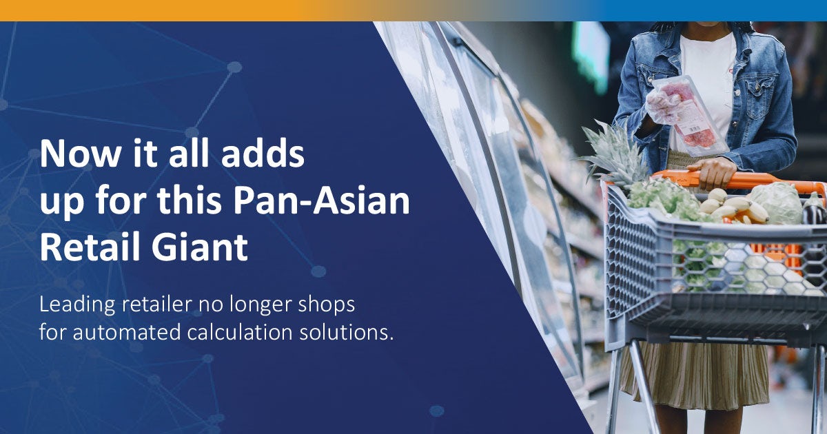 Case Study:   Leading retailer no longer shops for automated calculation solutions