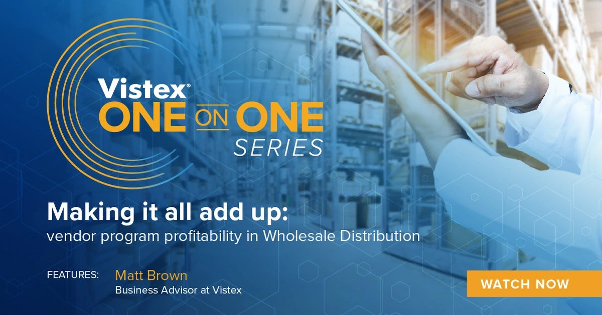 Video:  Making it all add up: vendor program profitability in Wholesale Distribution